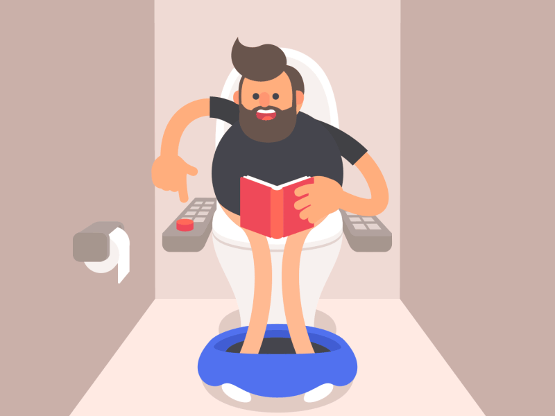 Joindre l'utile à l'agréable aux toilettes