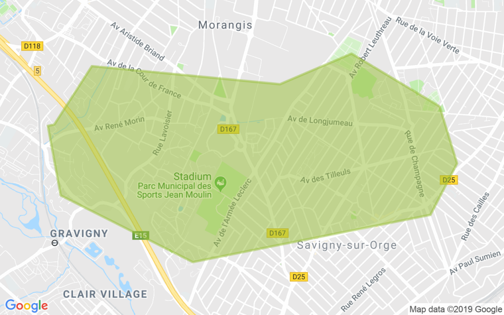 Carte Morangis - Gravigny - Savigny sur Orge